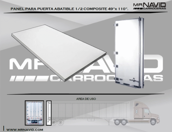 Panel Composite de Plástico forrado de Aluminio a 1/2 - Image 2