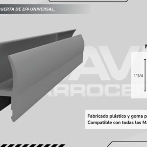 empaque para puerta caja seca 3/4"